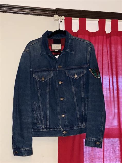 l aveugle par amour gucci jacket|rare gucci “l’aveugle par amour” denim jacket .